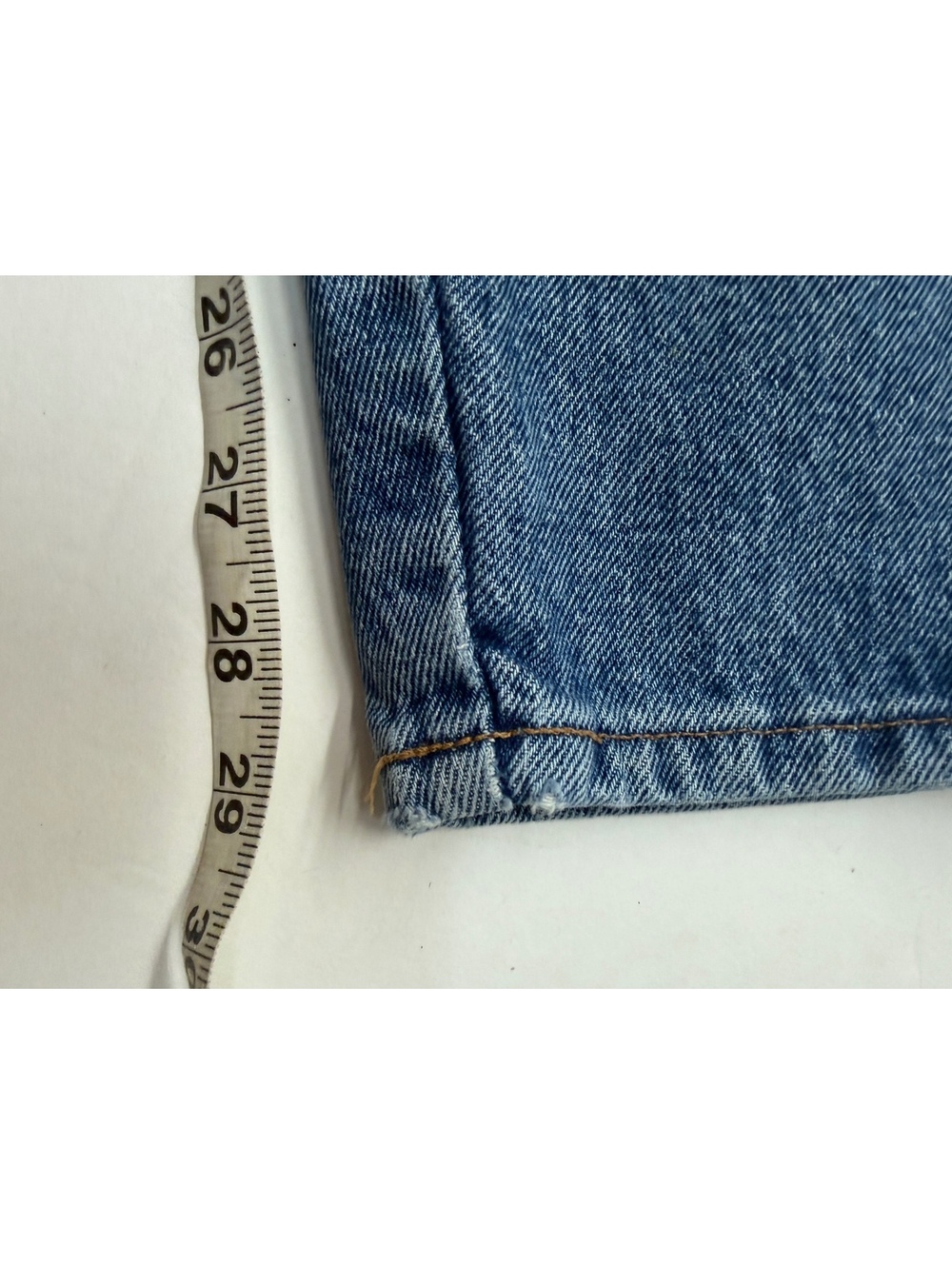 Vintage 90s Gap Reverse Fit High Rise Tapered Blue Mom Jeans Cotton Denim Size 8 - Picture 4 of 10